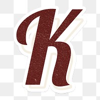 Letter K cursive stylish vintage | Free PNG Sticker - rawpixel