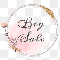 Big sale png floral frame
