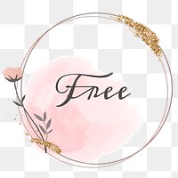 Free word png floral frame