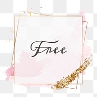 Free word png feminine frame