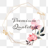 Premium quality png floral frame