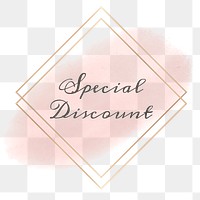 Special discount png feminine frame