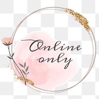 Online only png floral frame