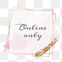 Online only png feminine frame