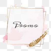 Promo word png feminine frame