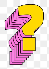 3d question mark transparent stylized | Premium PNG Sticker - rawpixel