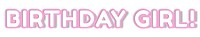 Png miami font birthday girl! neon outline