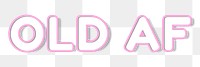 Bold old af png word miami typography
