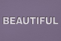 Png text beautiful typeface paper texture