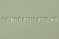 Png word congratulations bold font typography