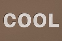 Png word cool bold font typography paper texture