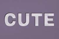 Png text cute typeface paper texture