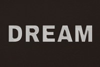 Png word dream bold font typography paper texture
