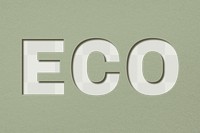 Png word eco bold font typography