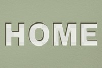 Png word home bold font typography