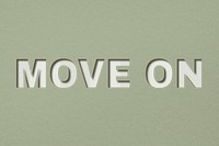 Png word move on bold font typography