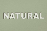 Png word natural bold font typography