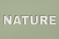 Png word nature bold font typography