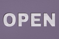 Png word open bold font typography
