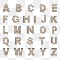 Clipart alphabet png paper cut capital lettering word art