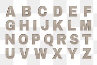 Paper cut png clipart alphabet capital lettering word art