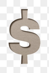 Png clipart dollar sign paper cut word art