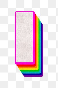 Png letter i rainbow typography lgbt pattern