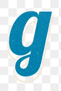 Png g letter alphabet retro typography