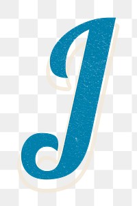 Letter J png alphabet lettering