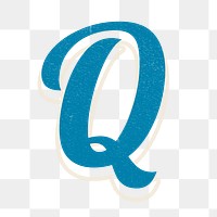 Letter Q png alphabet lettering