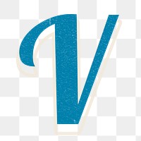 Letter V png alphabet lettering