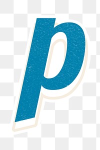 Letter p png bold retro display font lettering
