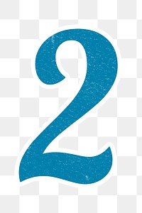Png retro number 2 bold | Free PNG Sticker - rawpixel