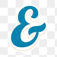 & and sign ampersand png retro bold typography