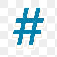 # Hashtag png symbol retro display font white border