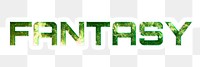 FANTASY png sticker typography word