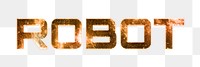 ROBOT text png brown typography word