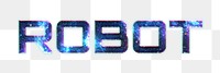 ROBOT text png blue typography word