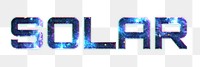 SOLAR text png typography galaxy effect word