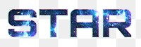 STAR text png blue typography word