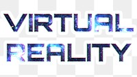 VIRTUAL REALITY sticker png typography word