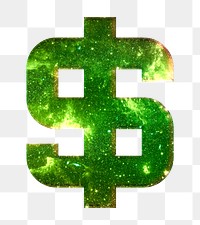 Dollar sign png stellar effect green symbol