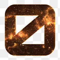 Png number zero galaxy effect brown font