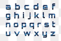 Png alphabet stellar typography transparent