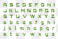 Png alphabet stellar typography transparent