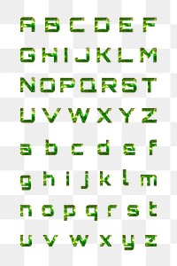 Png alphabet stellar typography transparent