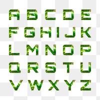 Png alphabet stellar typography transparent