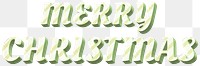 Greeting typography polka dot png merry Christmas