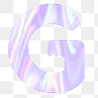 Shiny letter G png alphabet sticker