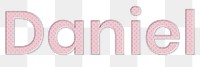 Daniel png typography pastel font